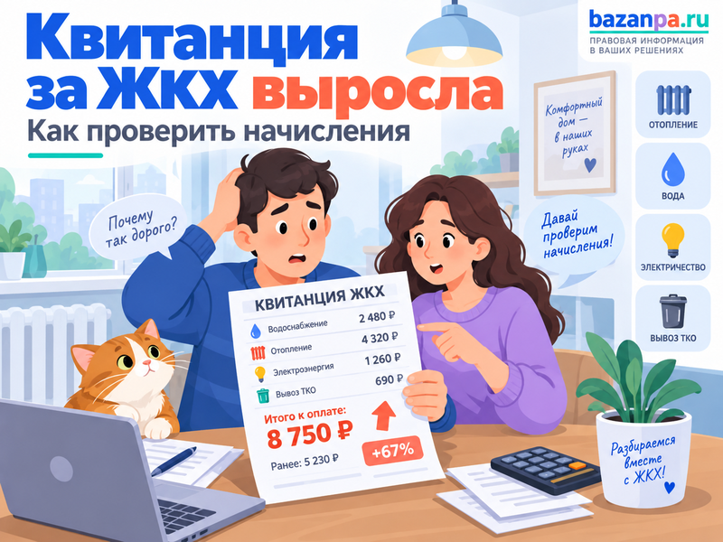 Квитанция за ЖКХ выросла с 1 октября 2026 года - как проверить начисления