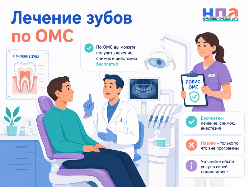 Лечение зубов по ОМС какие услуги обязаны сделать бесплатно и за что могут брать деньги
