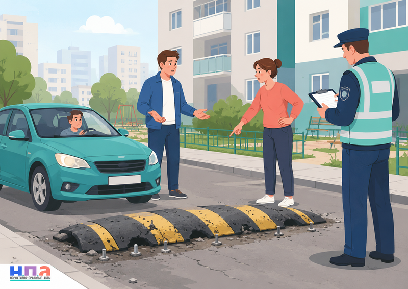 Лежачий полицейский установлен незаконно: нормы, жалоба и порядок демонтажа