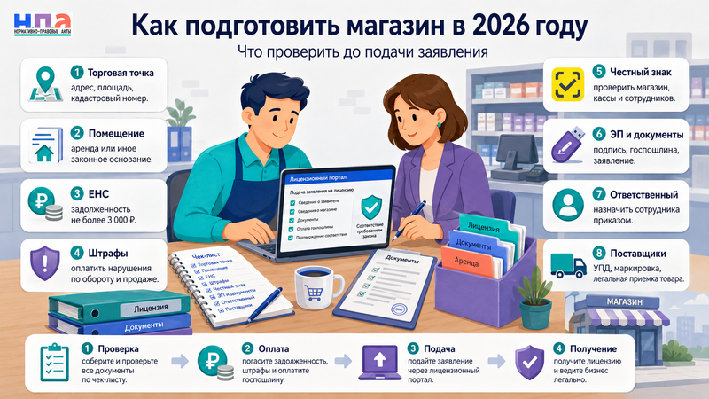 Лицензия на продажу сигарет и никотинсодержащей продукции как подготовиться в 2026 году