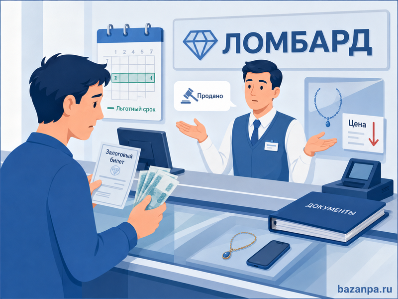 Ломбард продал заложенную вещь раньше срока или по заниженной цене как получить деньги и компенсацию