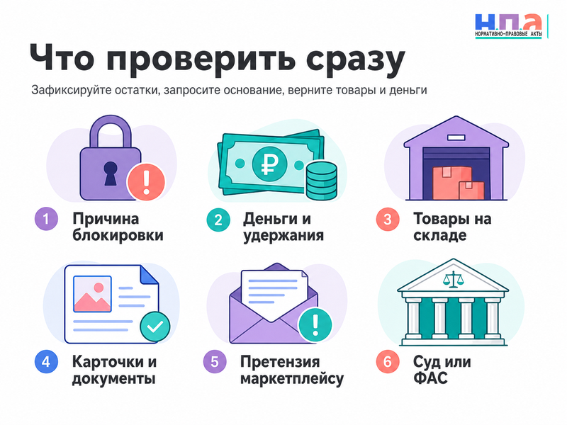 Маркетплейс заблокировал кабинет продавца как вернуть доступ, товары и деньги