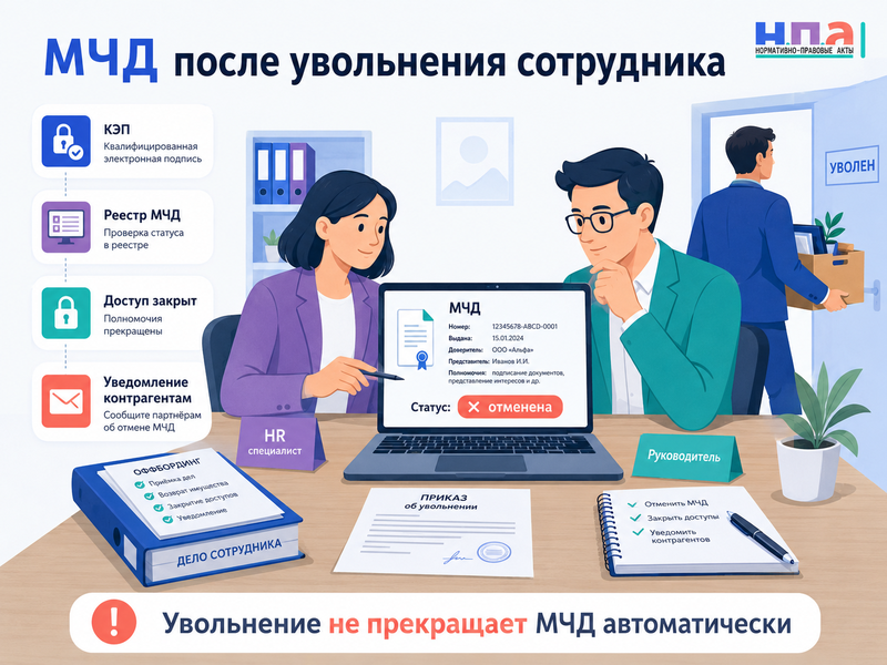 Машиночитаемая доверенность как создать, проверить и отменить МЧД после увольнения сотрудника