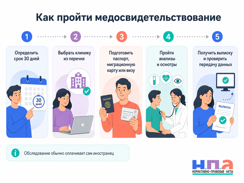 Медосвидетельствование иностранных граждан с 1 сентября 2026 года