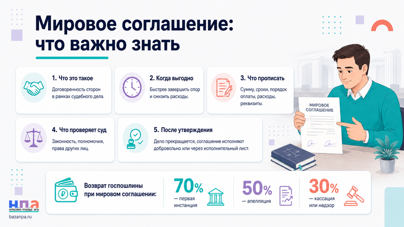 Мировое соглашение в суде когда выгодно и как утвердить