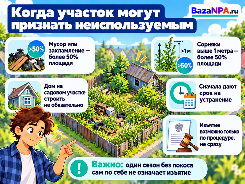 Могут ли изъять заброшенный дачный участок и как сохранить землю