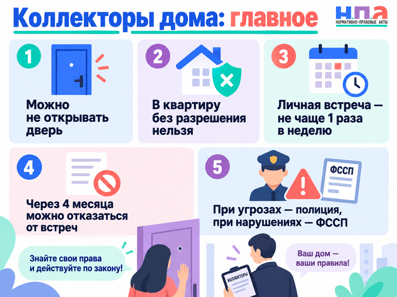 Могут ли коллекторы приходить домой и как отказаться от встреч