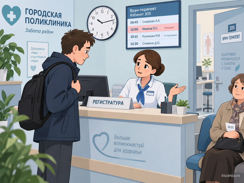Могут ли отказать в приёме к врачу из-за опоздания на 10-15 минут