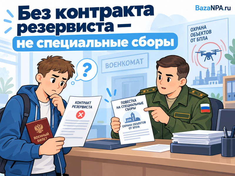 Могут ли отправить на охрану объектов от БПЛА без контракта резервиста