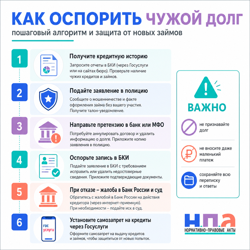 Мошенники оформили кредит или микрозайм на мое имя что делать и как оспорить долг