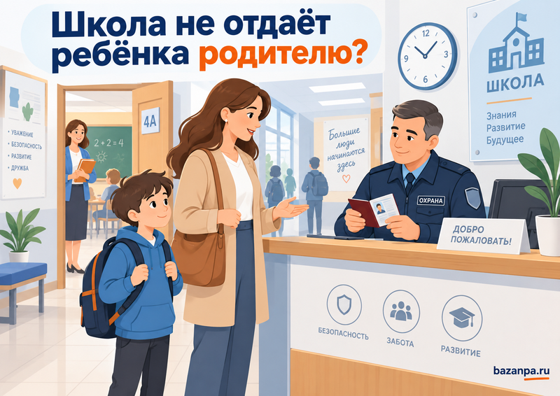 Может ли школа не отдавать ребёнка родителю до конца занятия