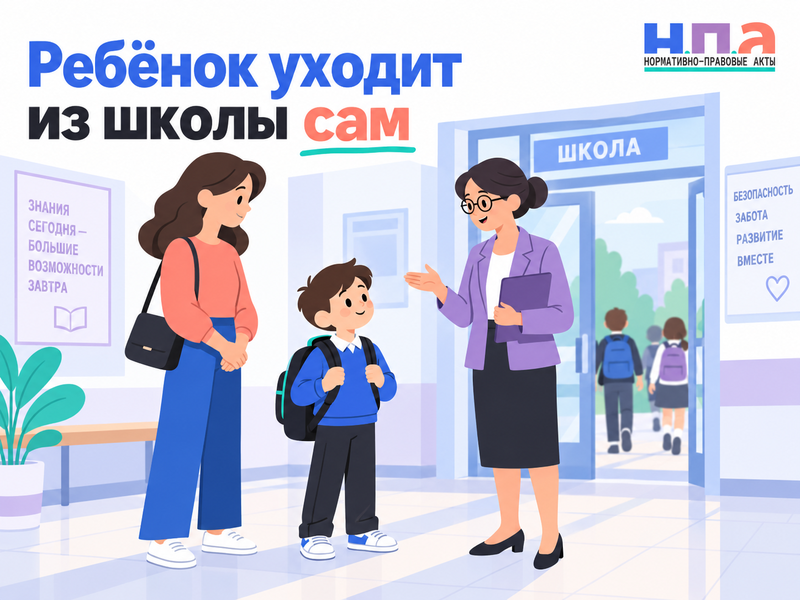 Может ли школьник самостоятельно уходить домой после уроков