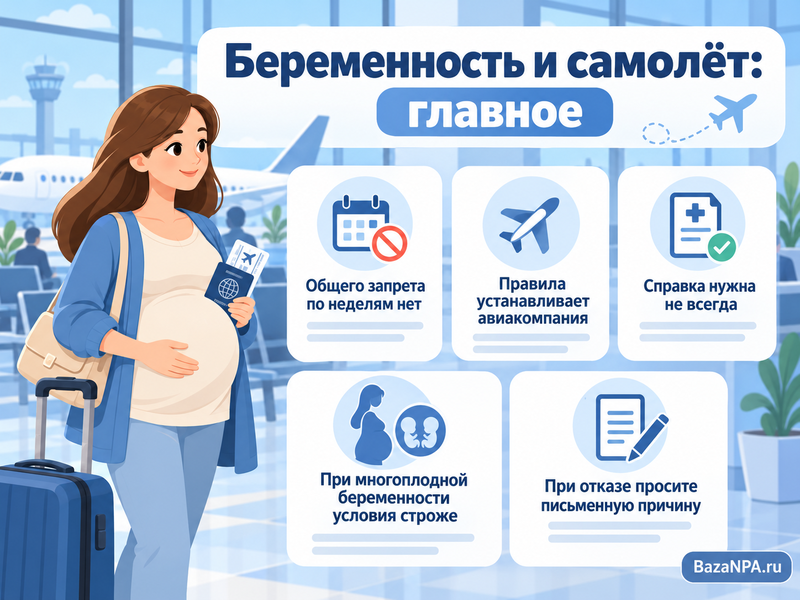Можно ли беременной летать на самолёте и когда нужна справка
