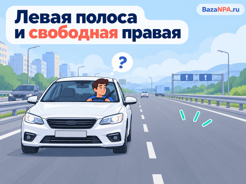 Можно ли ехать в левой полосе при свободной правой