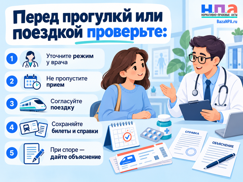 Можно ли гулять на больничном - магазин, поездки и риск снижения пособия