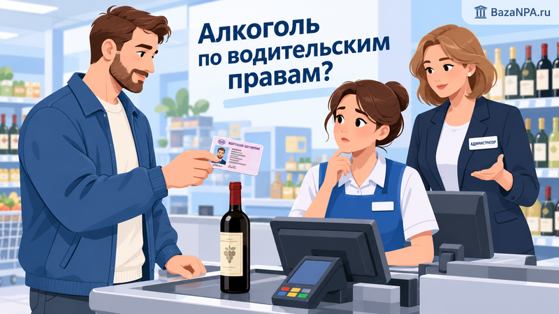 Можно ли купить алкоголь по водительским правам - что делать при отказе