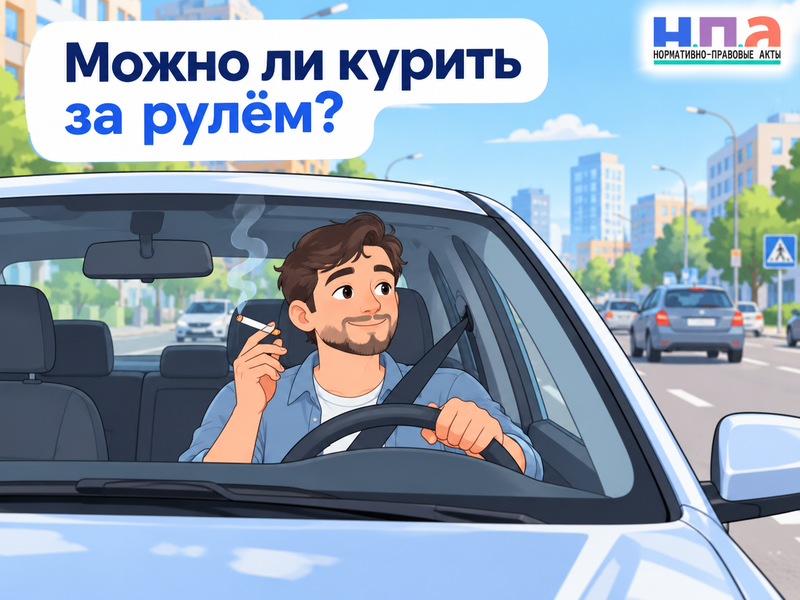 Можно ли курить за рулём личного автомобиля и грозит ли штраф