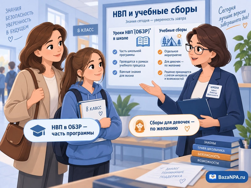 Можно ли отказаться от НВП и учебных сборов в школе