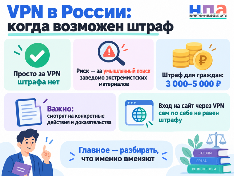 Можно ли пользоваться VPN в России и грозит ли штраф пользователю