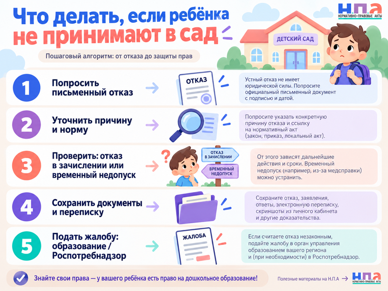 Можно ли принять ребёнка в детский сад без прививок