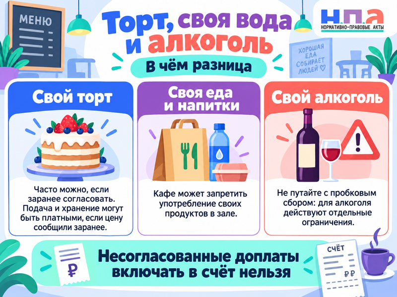 Можно ли прийти в кафе со своей едой