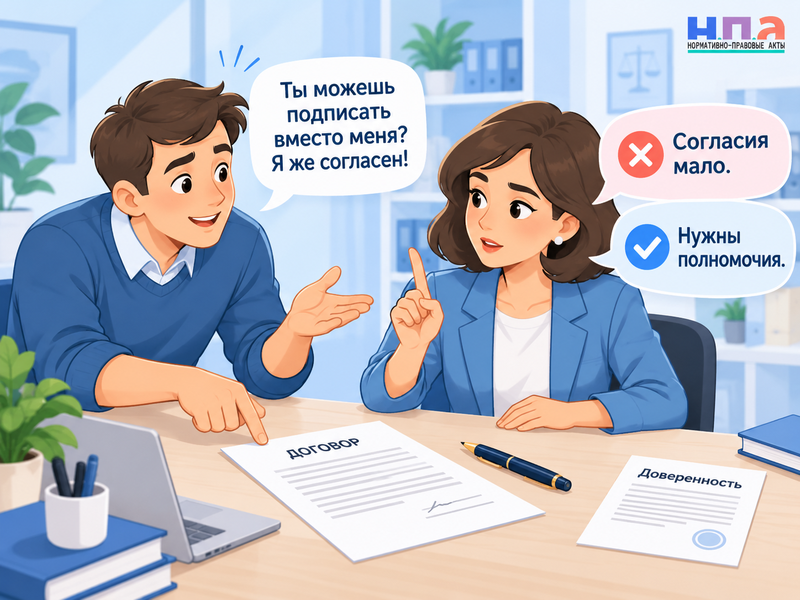 Можно ли расписаться за другого человека с его согласия