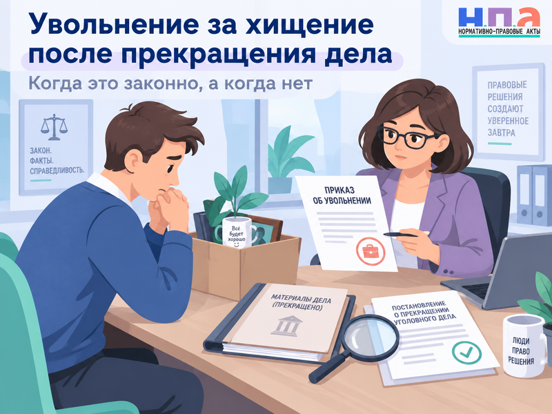 Можно ли уволить за хищение после прекращения уголовного дела