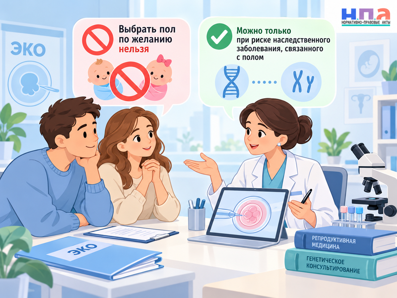 Можно ли выбрать пол ребёнка при ЭКО и когда это разрешено