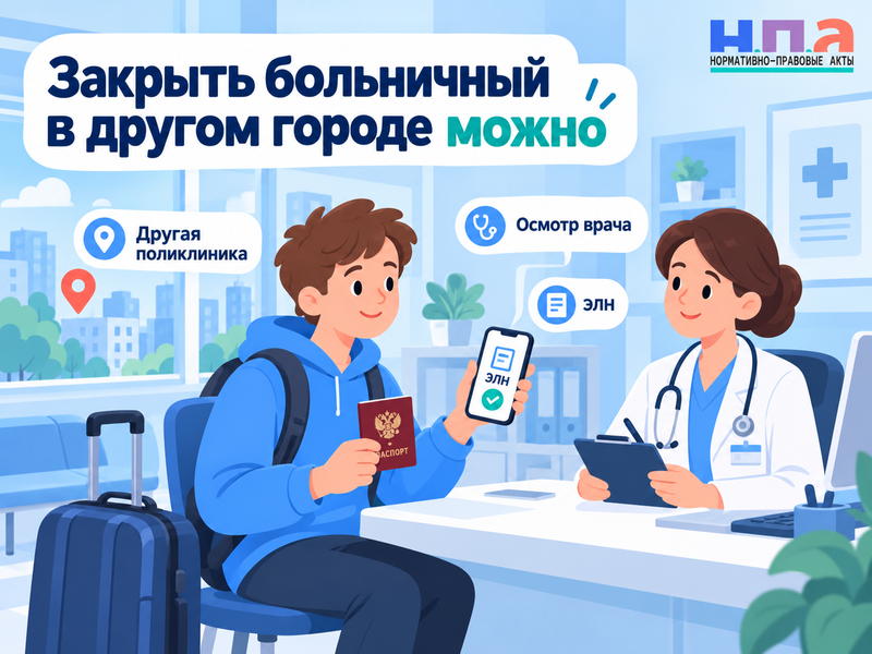 Можно ли закрыть больничный в другом городе и другой поликлинике