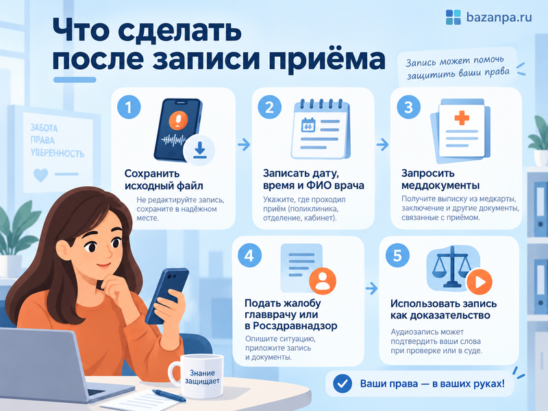 Можно ли записывать прием врача на диктофон или видео без его согласия