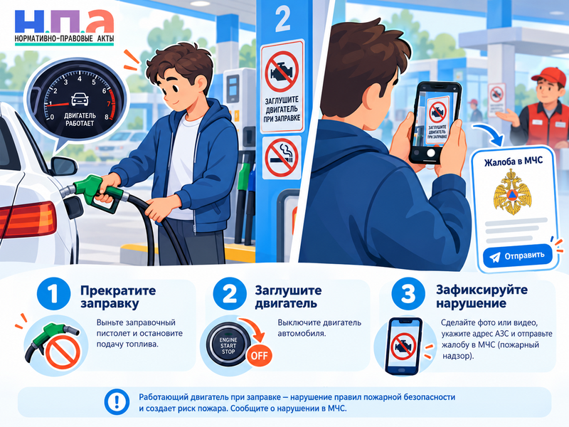 Можно ли заправлять машину с работающим двигателем - бензин и дизель