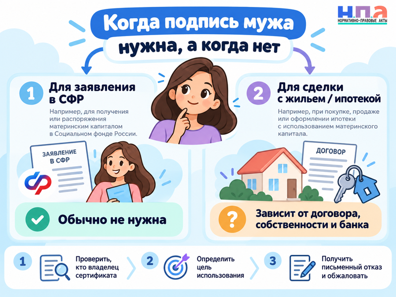 Муж против использования маткапитала - нужно ли его согласие