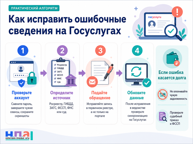 На Госуслугах отображаются чужая квартира, автомобиль, ребенок или задолженность как исправить ошибочные сведения