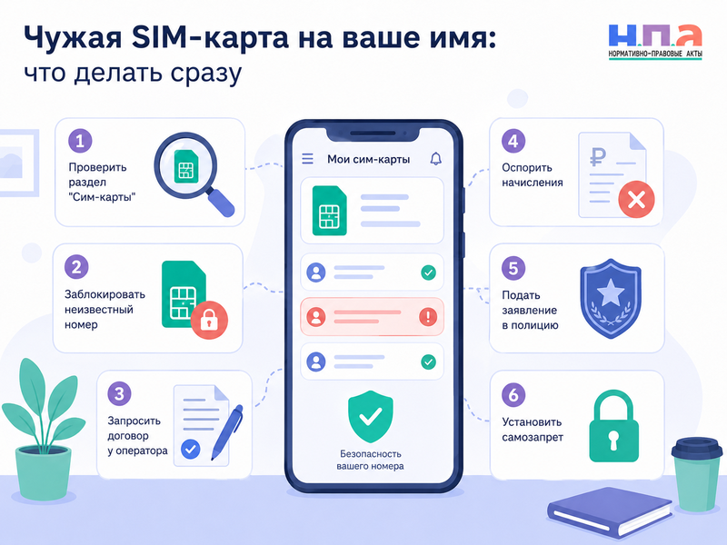 На вас оформили чужие SIM-карты как проверить номера и отключить их