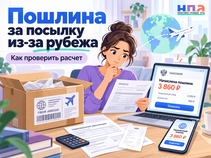 Начислили пошлину за посылку из-за рубежа - как проверить расчет