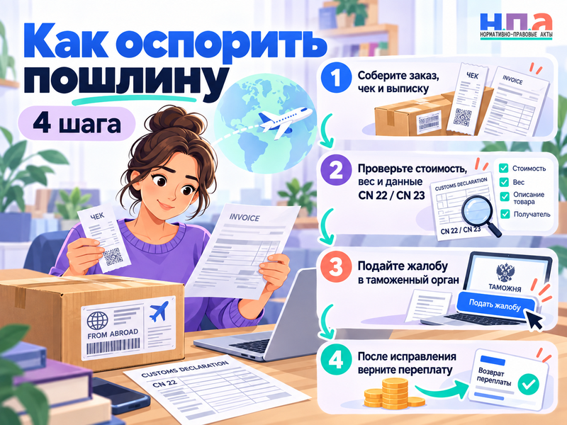 Начислили пошлину за посылку из-за рубежа - как проверить расчет