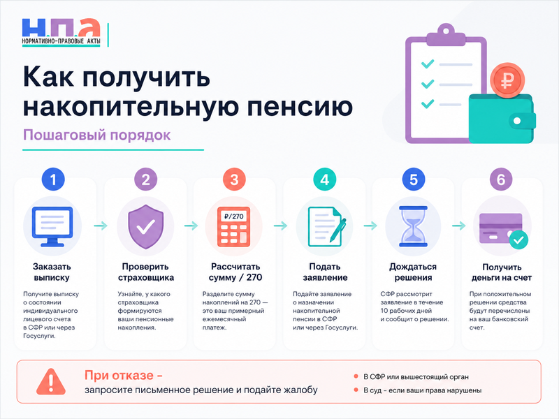 Накопительная пенсия в 2026 году кому выплатят деньги единовременно и как подать заявление