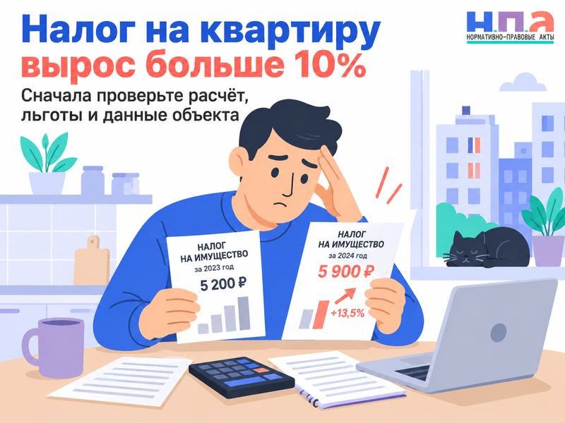 Налог на квартиру вырос больше 10% - законно ли это