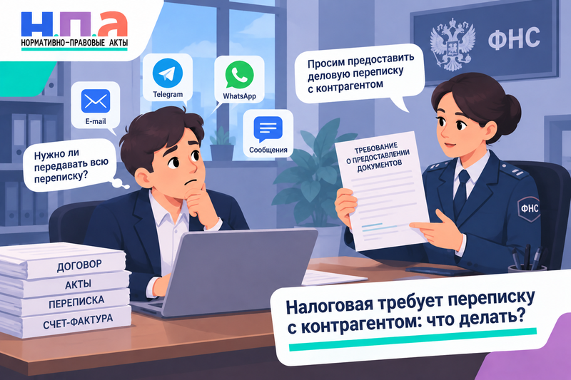 Налоговая требует переписку с контрагентом обязаны ли ее передавать