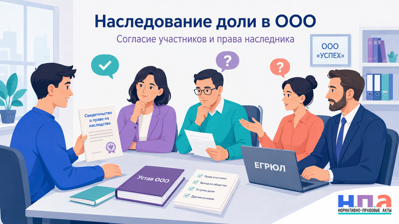 Наследование доли в ООО согласие участников, вступление в общество и выплата действительной стоимости