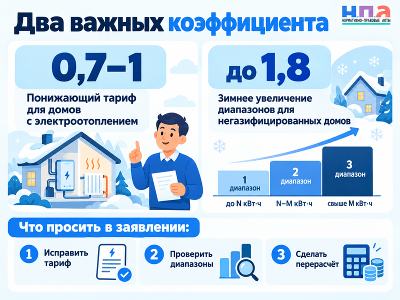 Не учли электроотопление дома - как пересчитать плату за свет