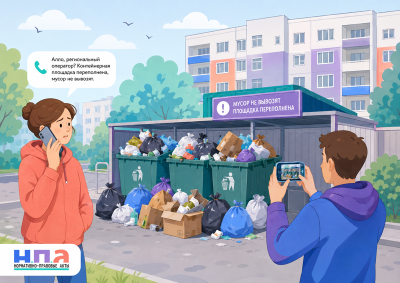 Не вывозят мусор или контейнерная площадка переполнена куда жаловаться и как потребовать перерасчет