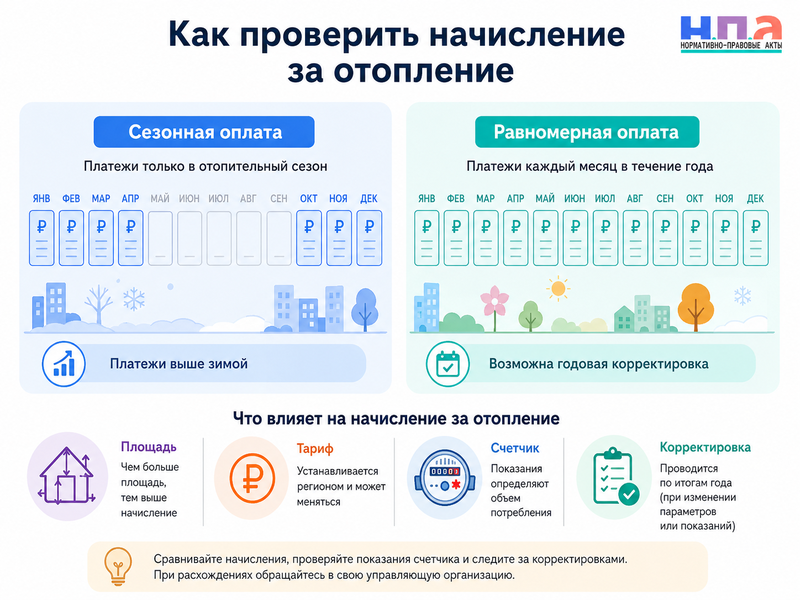 Неправильно начислили плату за отопление как проверить расчет и потребовать перерасчет