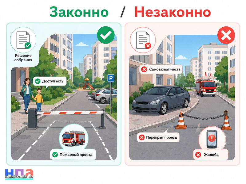 Незаконная парковка и шлагбаум во дворе кто вправе ограничить проезд и куда жаловаться