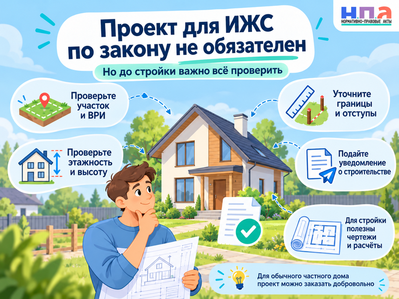 Нужен ли проект для строительства частного дома по закону
