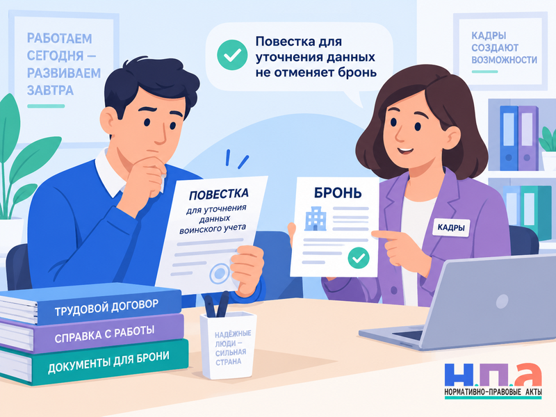 Нужно ли идти в военкомат, если есть бронь от мобилизации