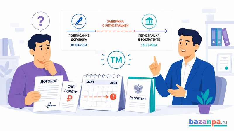 Нужно ли платить роялти за период до регистрации франшизы в Роспатенте