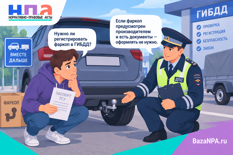 Нужно ли регистрировать фаркоп в ГИБДД и что делать без документов