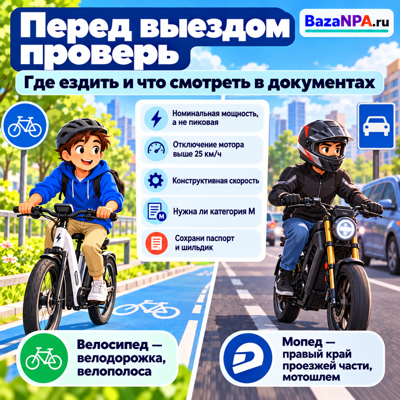 Нужны ли права на электровелосипед и как мощность меняет правила езды