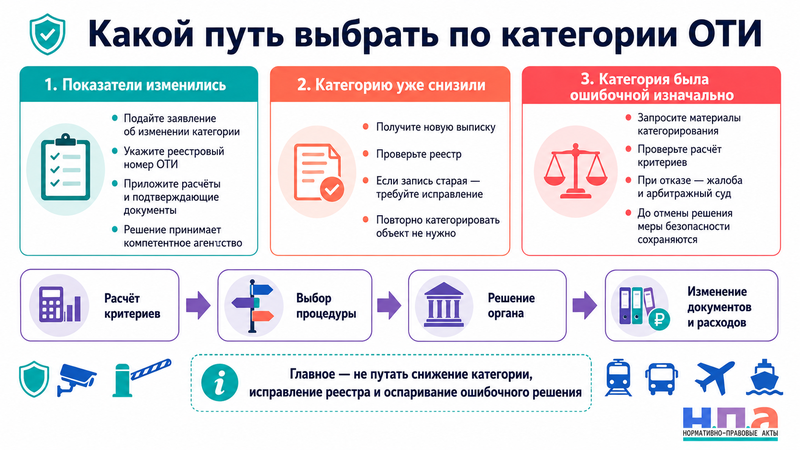 Объекту транспортной инфраструктуры присвоили слишком высокую категорию